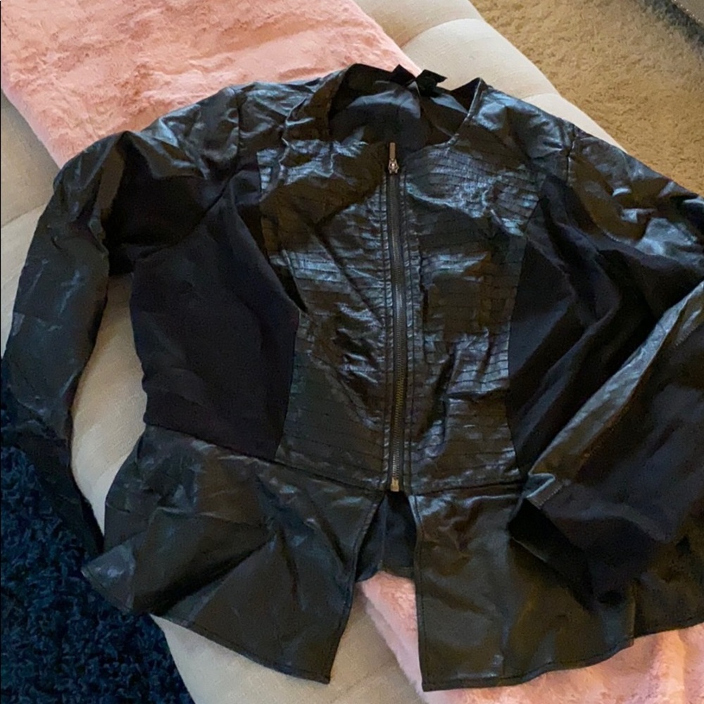 Black pleather jacket